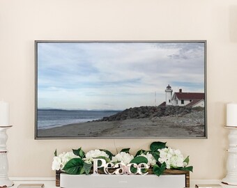 Frame Tv Artwork *Instant Download* Lighthouse at Port Townsend