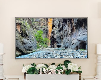 Frame Tv Art *Instant Download* The Narrows Zion National Park