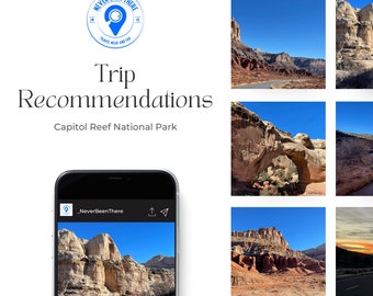 Capitol Reef National Park / Southern Utah Trip Recommendations *Instant Download* *Digital Download*