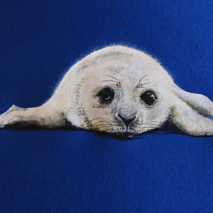 Seal T-Shirt Handpainted Organic Fairtrade