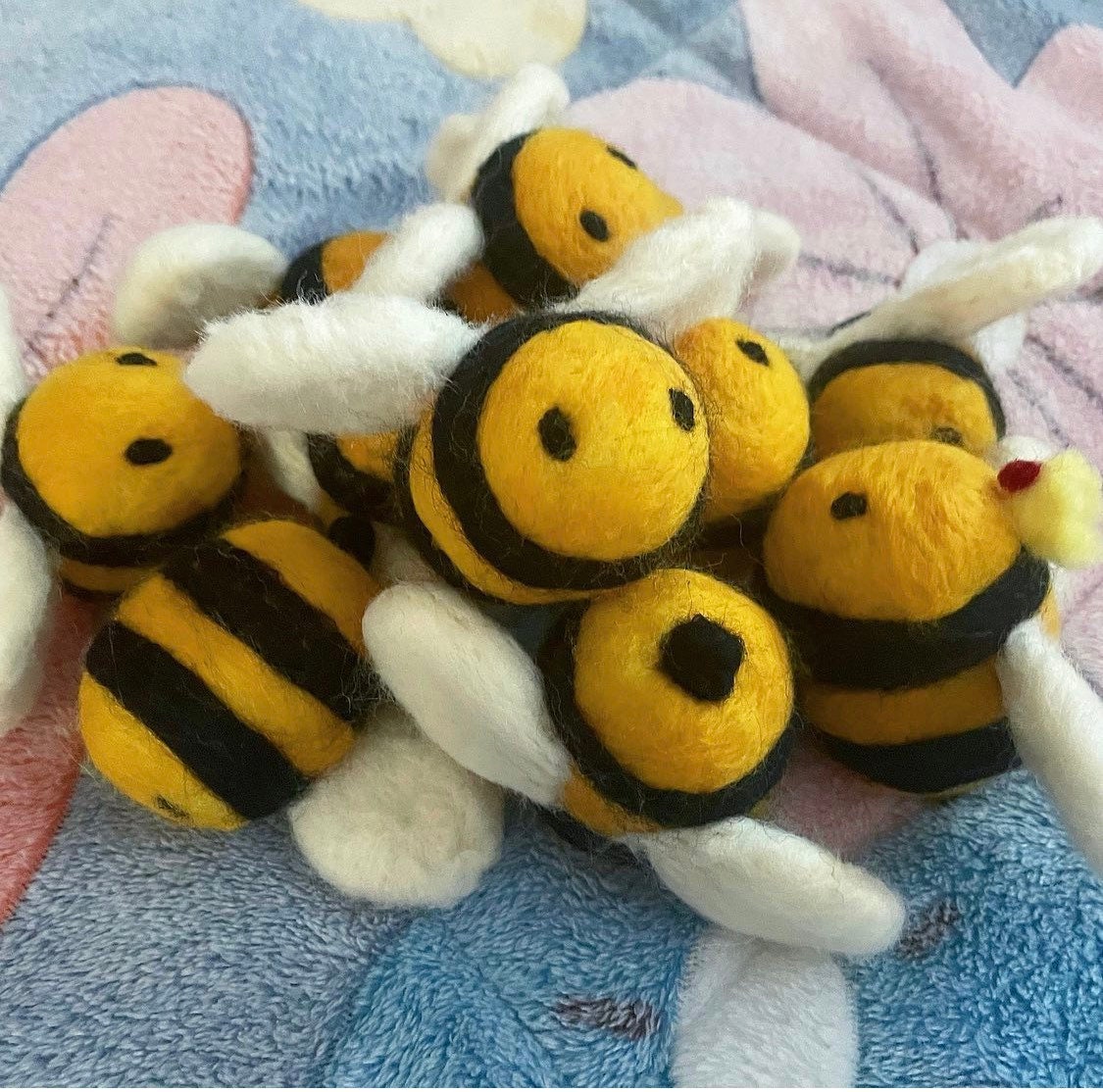 Made in Australia Handmade Mini Bee crochet plush Toy Adventure Time Made in Australia Handmade Mini Bee crochet plush Toy Adventure Time