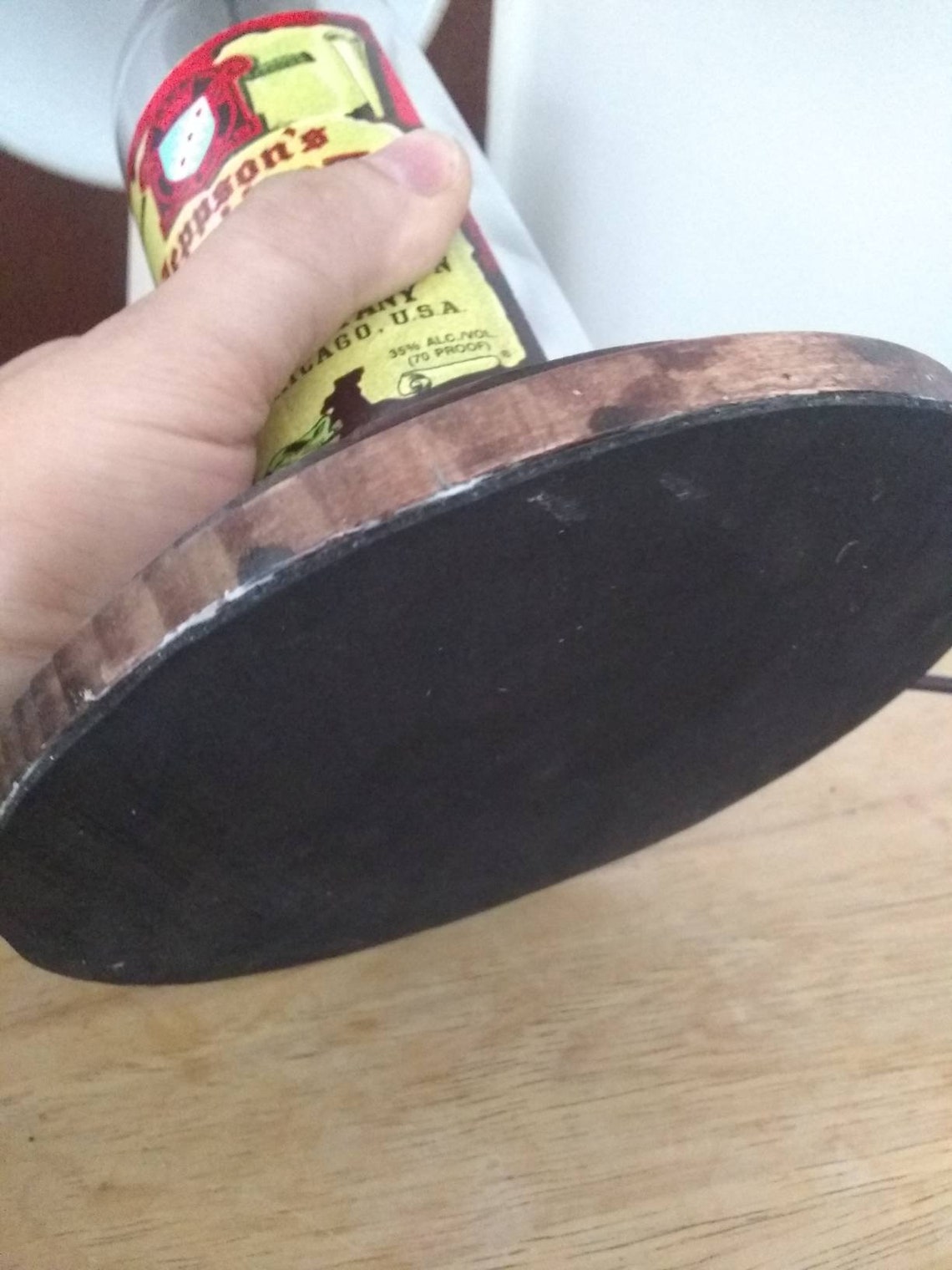 Malort Table Lamp with base shade and edison bulb Etsy