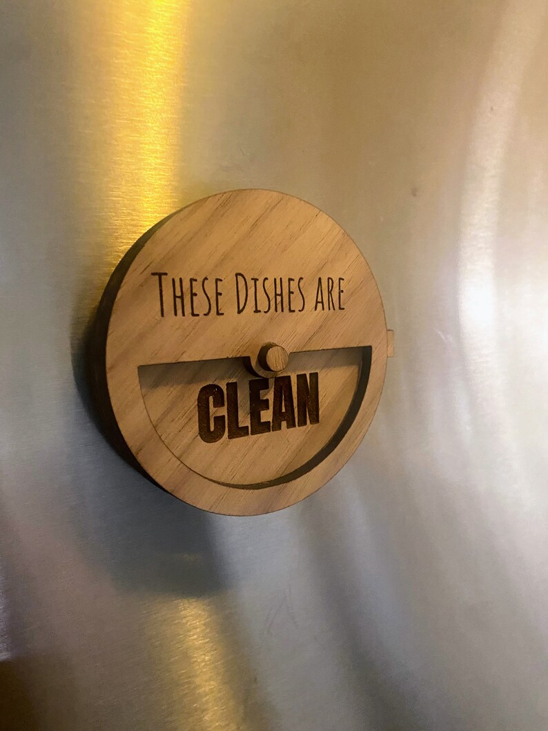 Spinning Dishwasher Clean Dirty Spin / Rotate Etsy