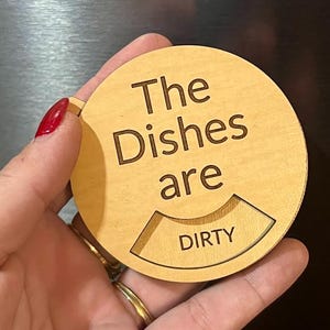 Clean Dirty Dishwasher Magnet/ Spinning Dishwasher Magnet/ Clean Dirty Spin Magnet / Rotate Dishwasher Magnet/
