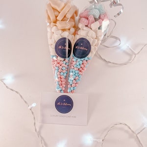 Gender Reveal Candy Cones