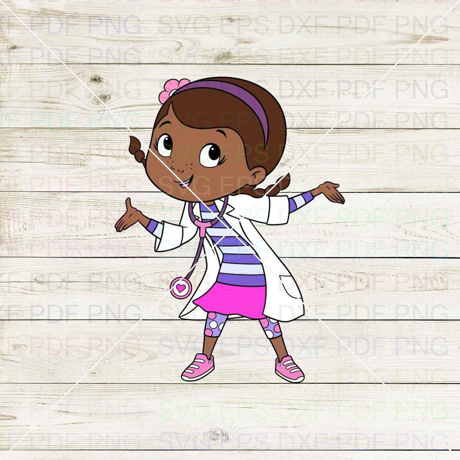 Doc_dottie_mcstuffins_003 Svg Dxf Eps Pdf Png, Cricut, Cutting File, Vector, Clipart Instant ...