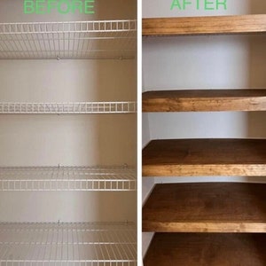 Prefinished Birch Cover-shelf Liner to Cover Wire Shelves in Your