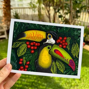 Profiles in Color: Toucan Blank Greeting Card