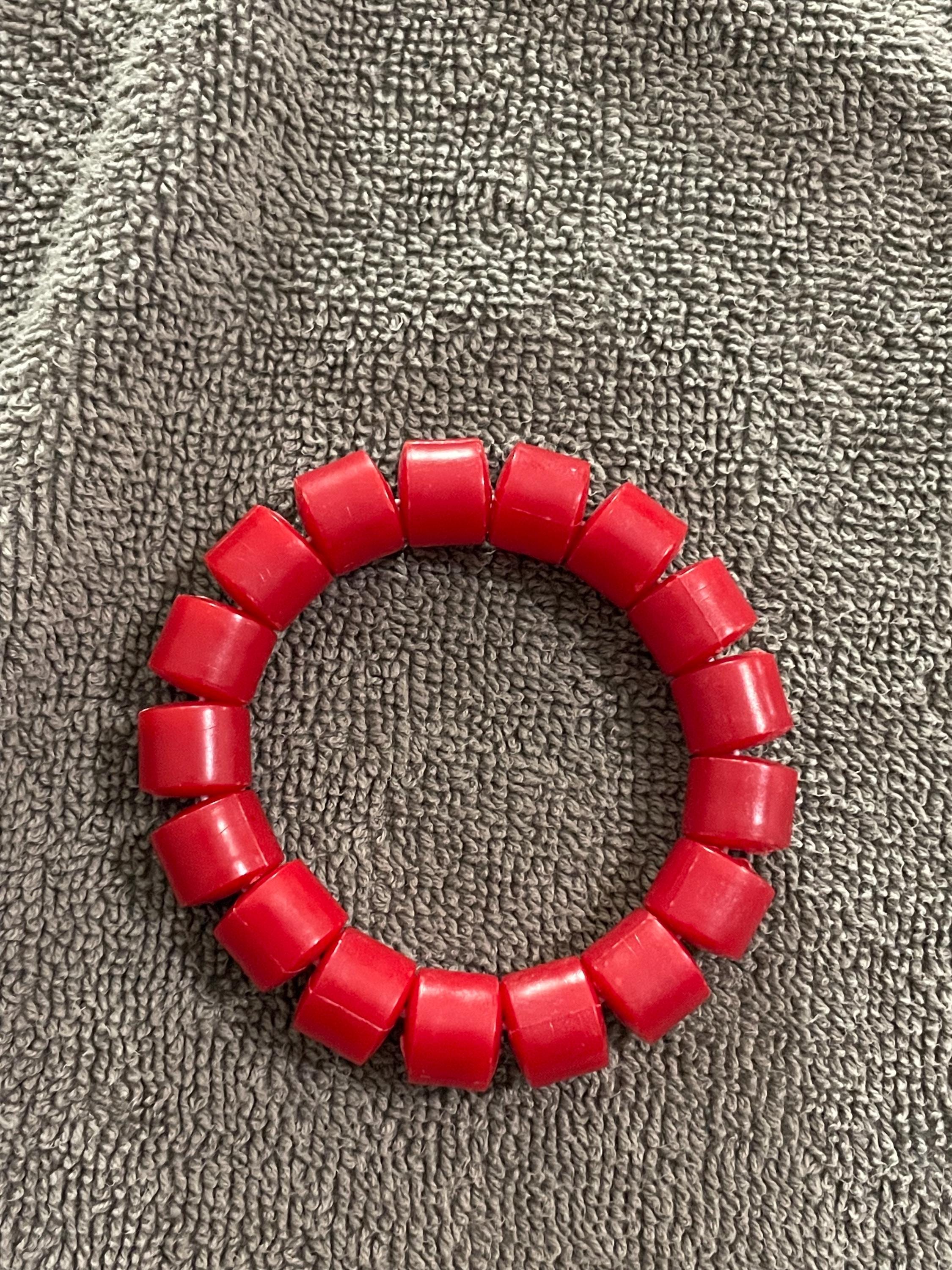 Igbo Coral Bracelet, Faux Coral, Red