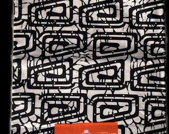 Nigerian Ankara fabric, 6 yards, Original Ankara, African fabric print,  Jessica Wax, White / Orange / Red