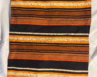 Tela nigeriana Ankara, 6 yardas, Ankara original, estampado africano, marca Phoenix Hitarget, algodón, naranja/negro