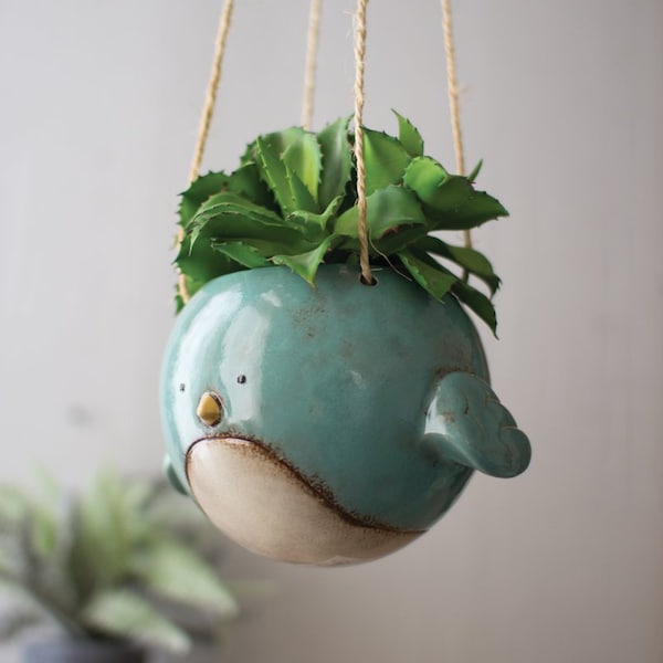 Hanging Ceramic Planter Etsy