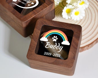 Custom Wooden Pet fur Keepsake,Wooden pet ashes box,Personalized pet loss sympathy gift,Dog memorial,Cat Keepsake Gift,Pet Loss Gifts
