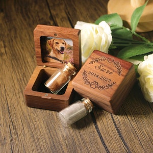 Custom Wooden Pet fur Keepsake,Wooden pet ashes box,Personalized pet loss sympathy gift,Dog memorial,Cat Keepsake Gift,Pet Loss Gifts