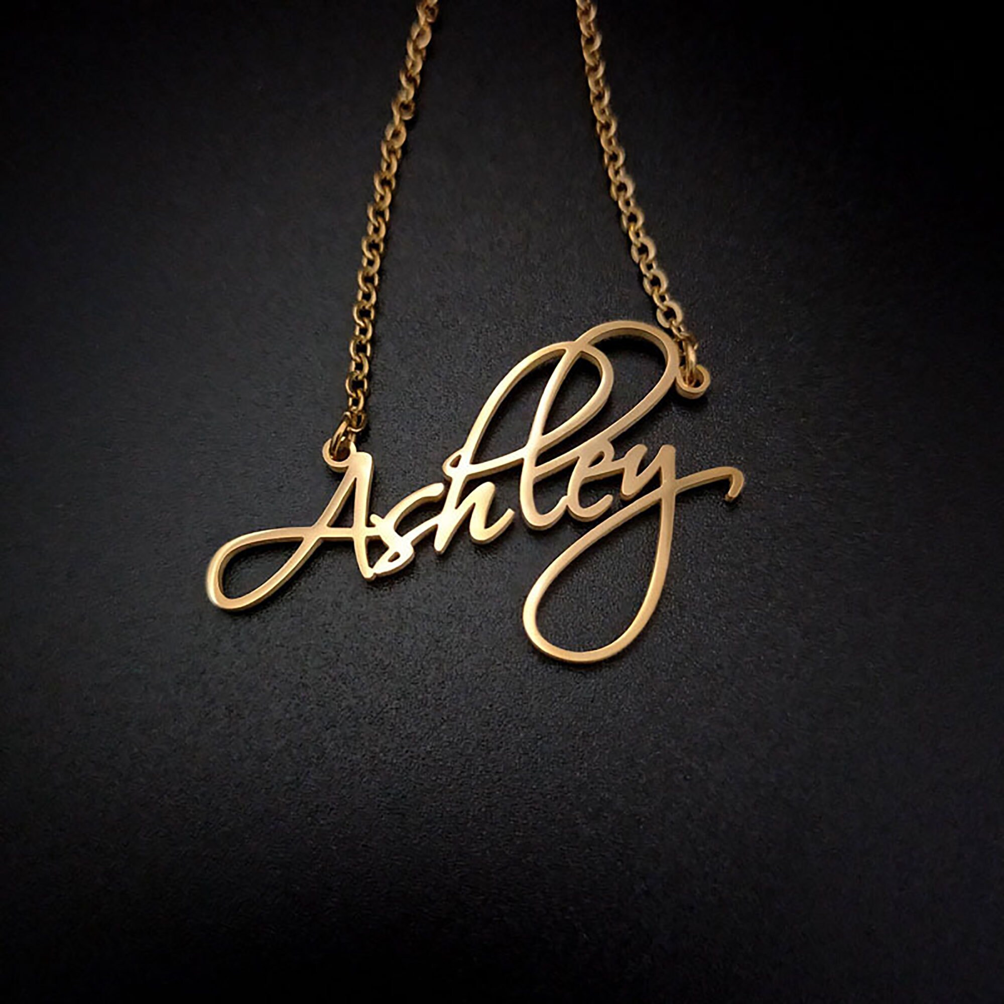 DIY name custom letter necklace name pendant stainless Etsy