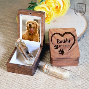 Benutzerdefinierte Haustier Haar Erinnerungsbox,Schattenbox für Haustier,Haustier Fell Andenken,Hundehaar Erinnerungsgeschenk,Haustier Erinnerungsgeschenke,Haustier Verlust Geschenke,kundenspezifische Haustier Urne