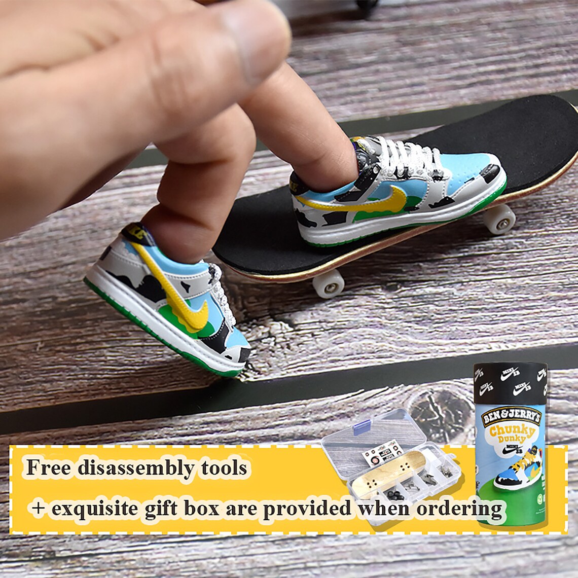 Funny DIY Finger Skateboard Kits Creative 3D mini shoe model Etsy