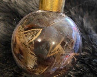 Pheasant Feather Filled Bauble