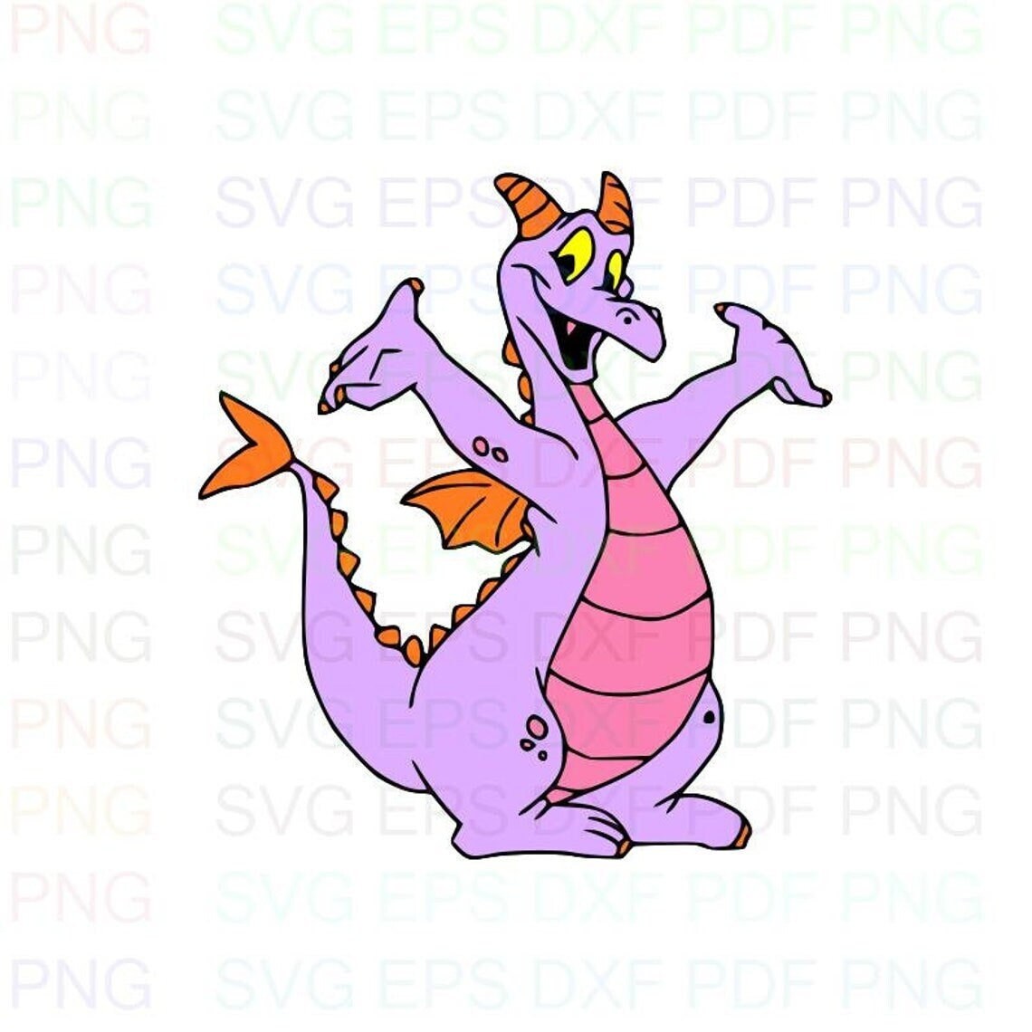 Figment_a_small_purple_dragon Svg Dxf Eps Pdf Png Cricut - Etsy