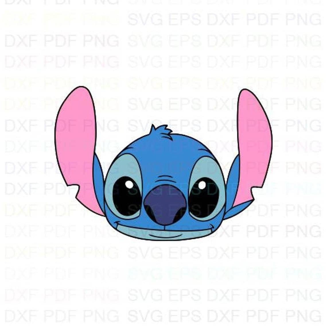 Stitch_face_lilo_and_stitch Svg Dxf Eps Pdf Png Cricut Etsy