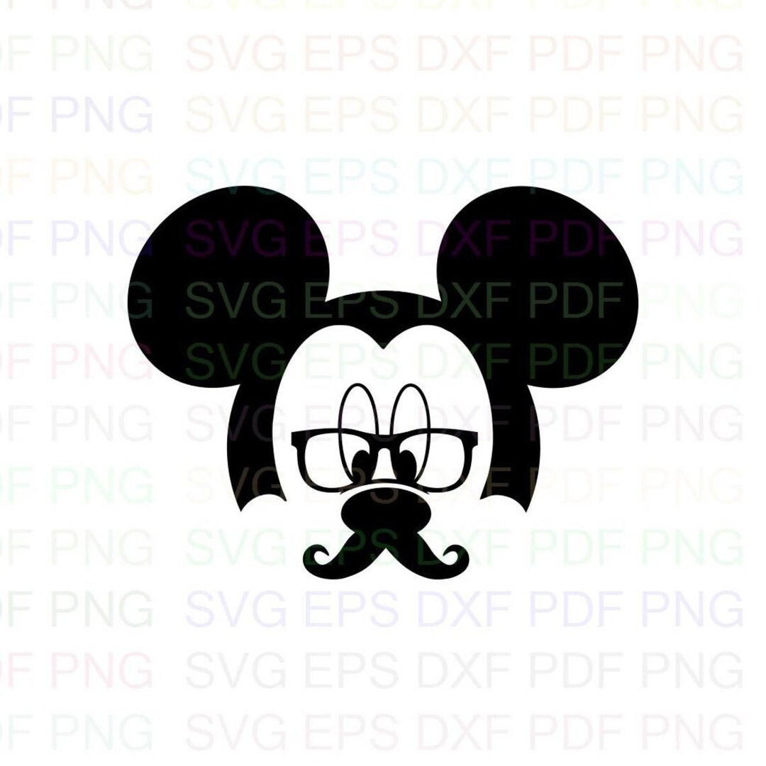 Mickey_mickey_mouse_3 Outline Svg Dxf Eps Pdf Png, Cricut, Cutting File ...
