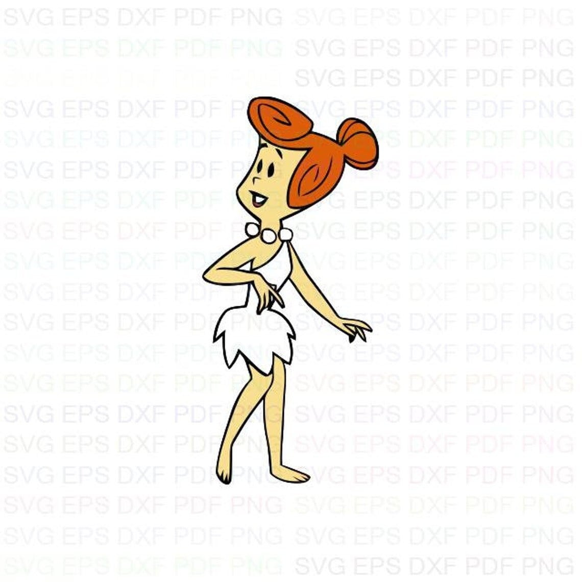 Wilma_flintstone_the_flintstones Svg Dxf Eps Pdf Png Cricut - Etsy