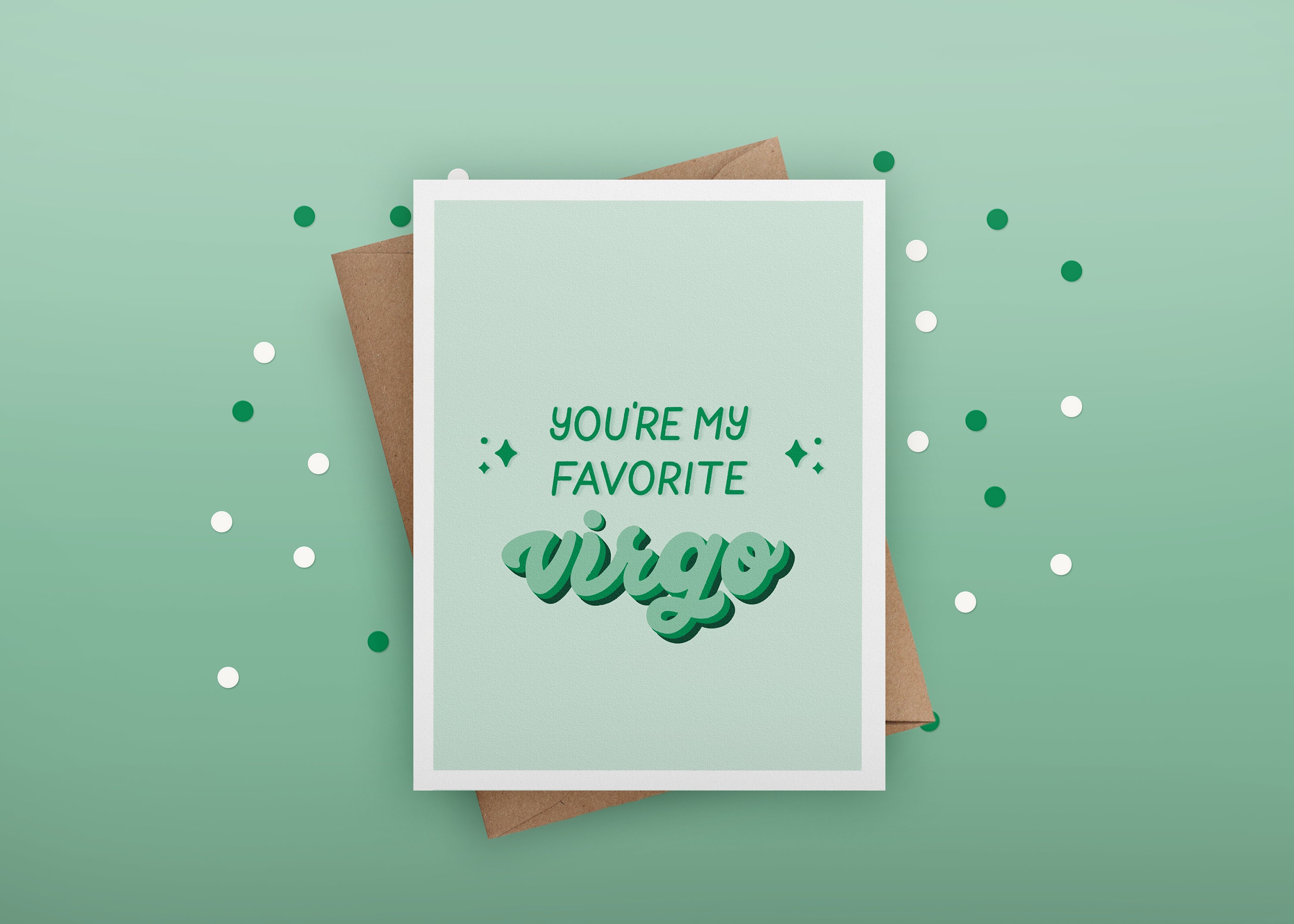 Virgo Card | Zodiac Card | Astrology | A2 Birthday Card