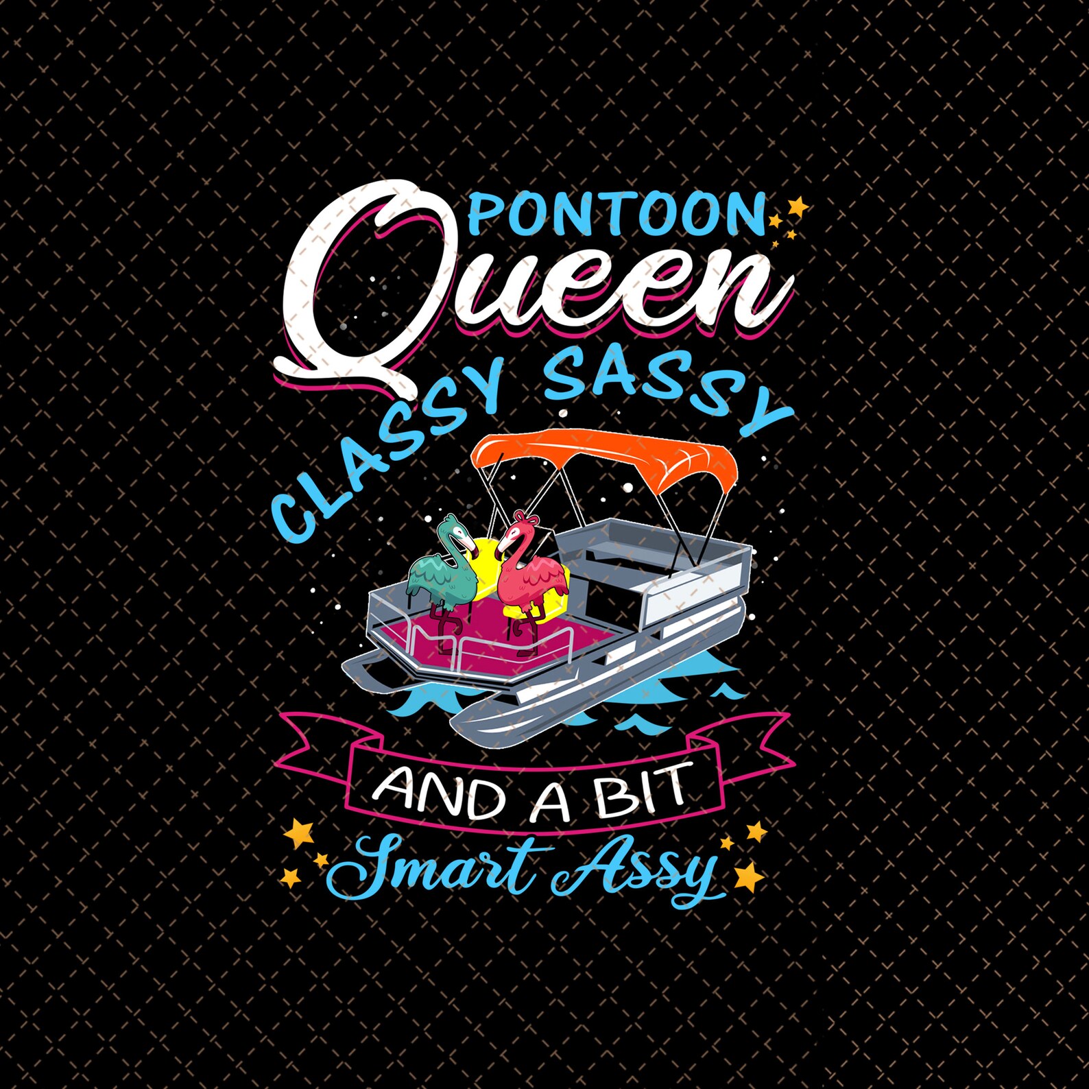 Free Pontoon Queen Svg 347 SVG PNG EPS DXF File