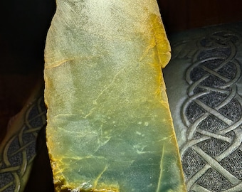 Yellow Guatemalan jadeite jade stone 1819 grams
