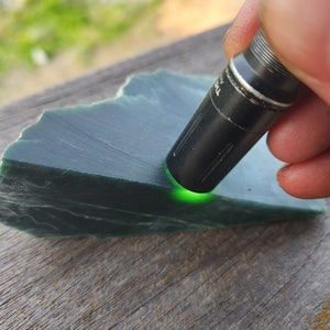 Dark Blue Guatemalan jadeite block 248 grams image 3