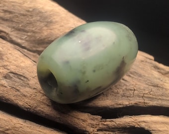 Large handmade Indonesian nephrite Jade bead