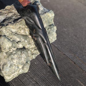 Black owl porterville jade carving