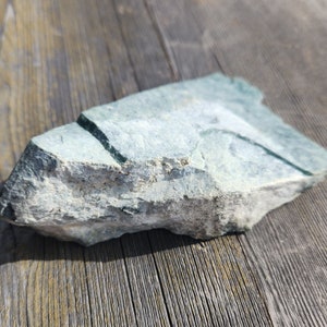 Dark Blue Guatemalan jadeite block 248 grams image 2