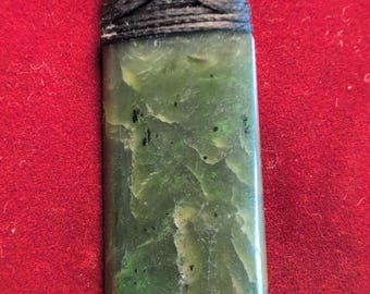 Hand wrapped New Zealand made jade toki