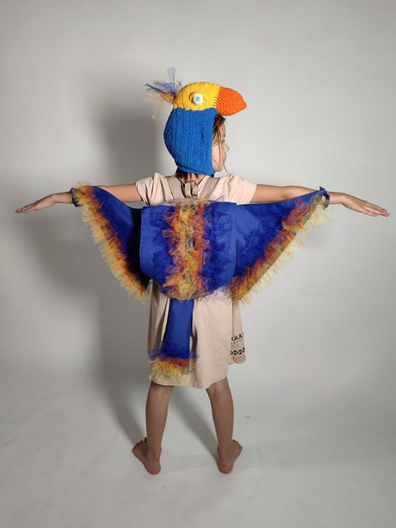 Microraptor Dinosaur Backpack With Wings Hat | Handmade Kids Dino Bag | Toddler Dinosaur Costume Accessory | Personalized Gift for Boys Girl