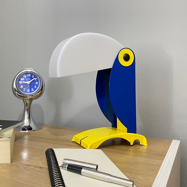 Lampada da tavolo, fantastico arredamento per la casa pop art, lampada per uccelli, modello da collezione, nuova produzione, lampada da scrivania retrò