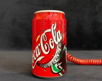 Vintage Coca-Cola-telefoon, vintage telefoon, zeldzaam en verzamelbaar model, volledig werkend