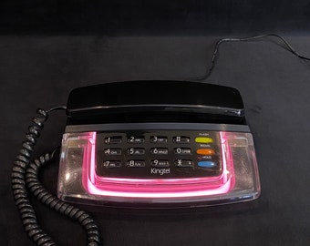 Rare Roxanne Telephone. Vintage Neon Telephone, Half Transparent Telephone, Vintage Phone, Flawless, Collectible Model, Fully Working