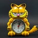 Super Rare Garfield Table Clock, Vintage Mini Garfield Clock, Garfield Alarm Clock, Collectible Model, Fully Working, Flawless