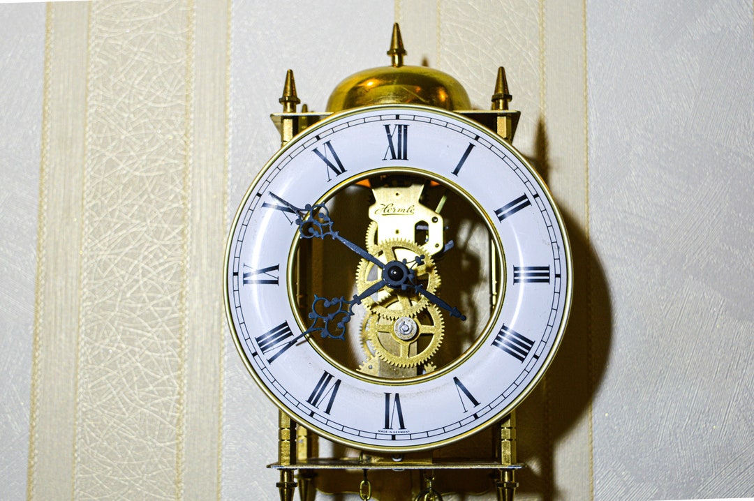 Very Rare Vintage Hermle Wall Clock Made in Germany Full Etsy