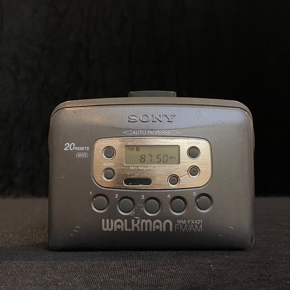 Vintage Sony Walkman Cassette Player Works Great, Rare and Collectible  Model, Fully Working, Model WM-FX421 