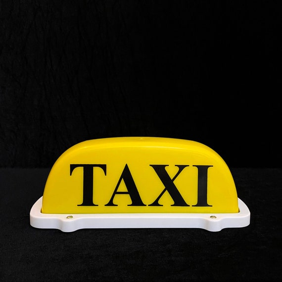 Vintage TAXI Schild, Tischschild, Vintage Beleuchtetes Schild, Perfekter  Zustand, seltenes und sammlerstück Modell, Große Größe Awesome Home Decor -  .de