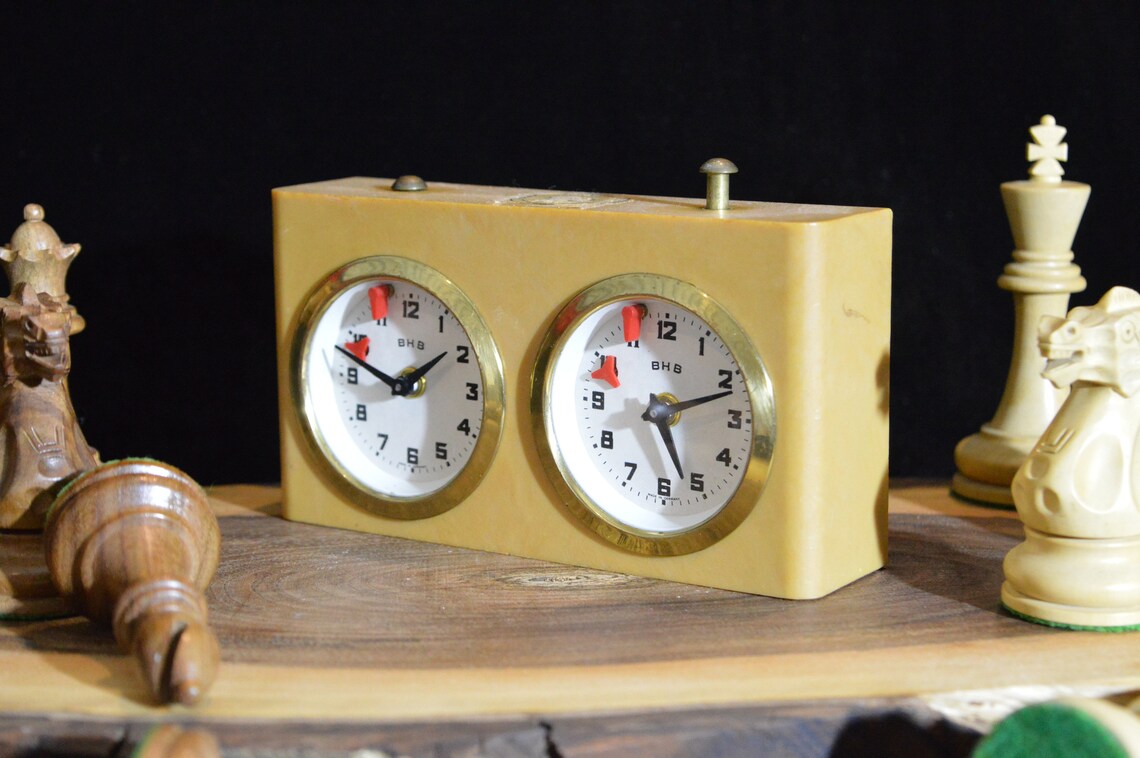 Vintage BHB Move Mechanical Chess Clock Germany Vintage Etsy