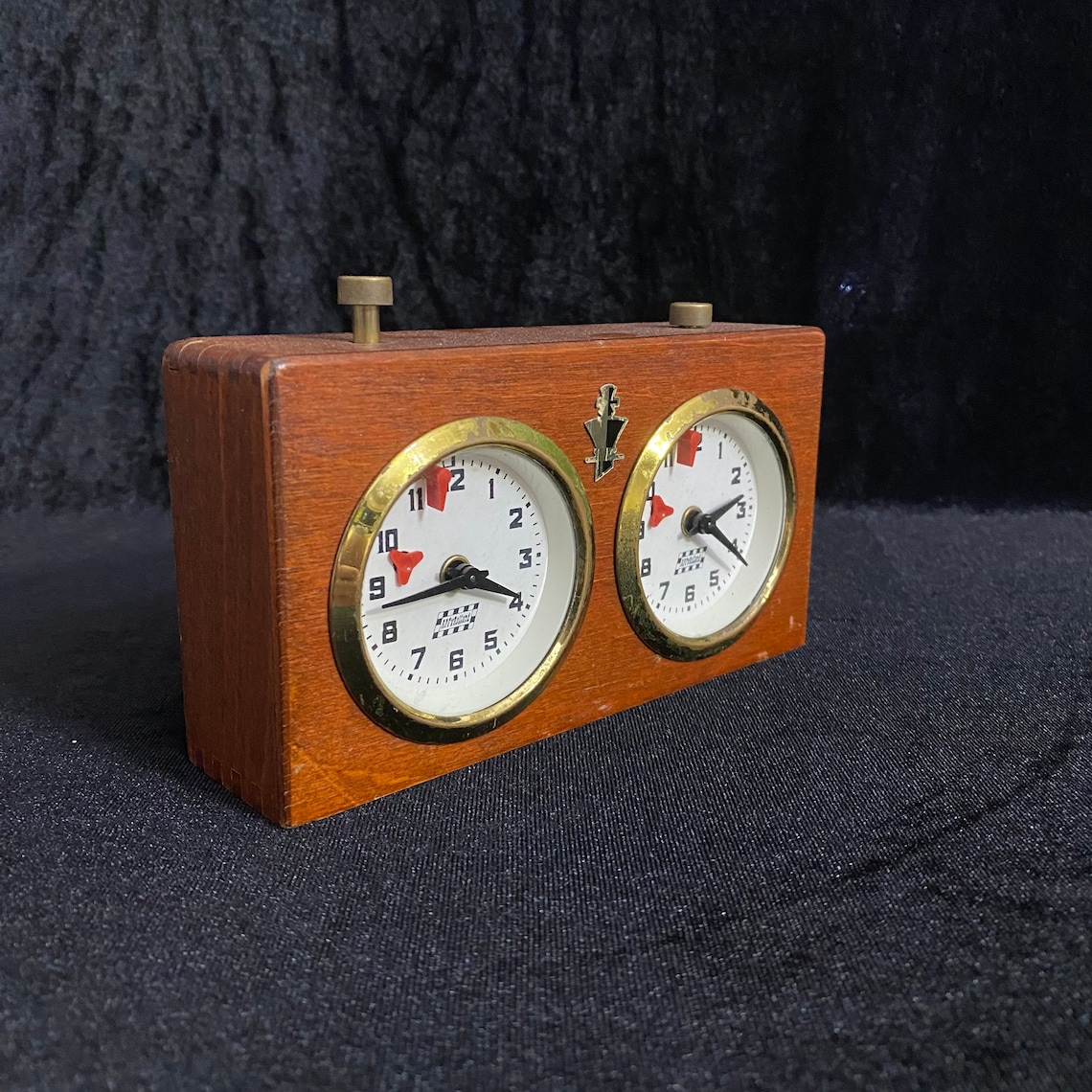 Vintage Wood Chess Clock Etsy