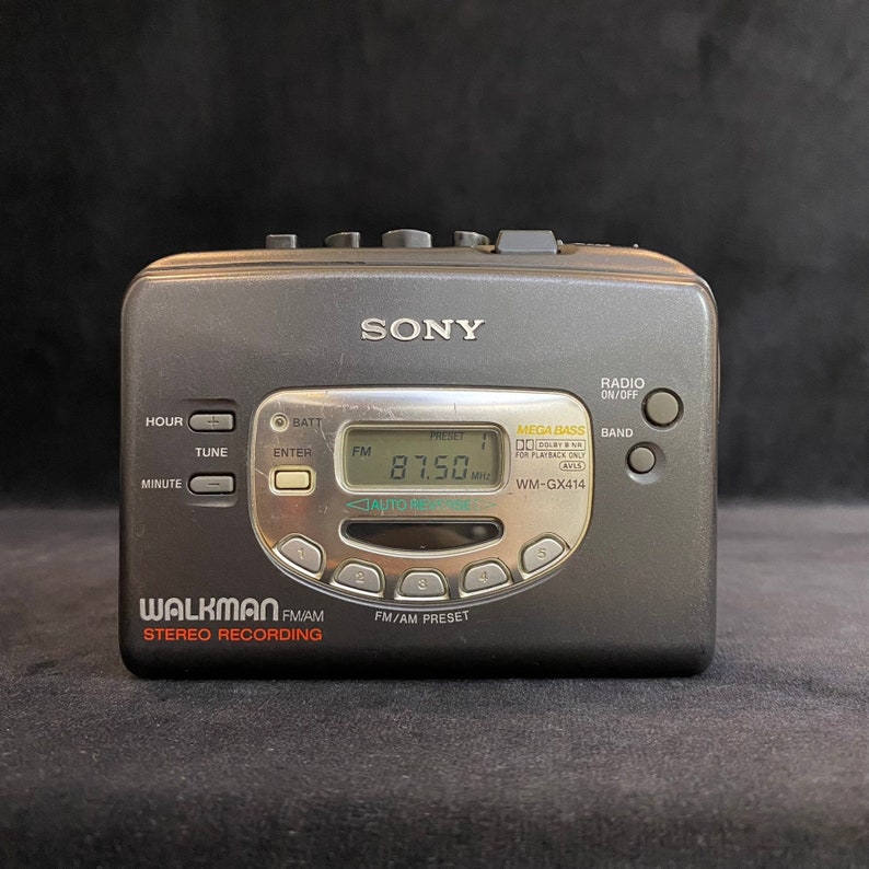 Vintage Sony Walkman Cassette Player, AM/FM Band Radio, Sony Recorder Model, Vintage Tape, Rare and Collectible Model, Fully Working image 1