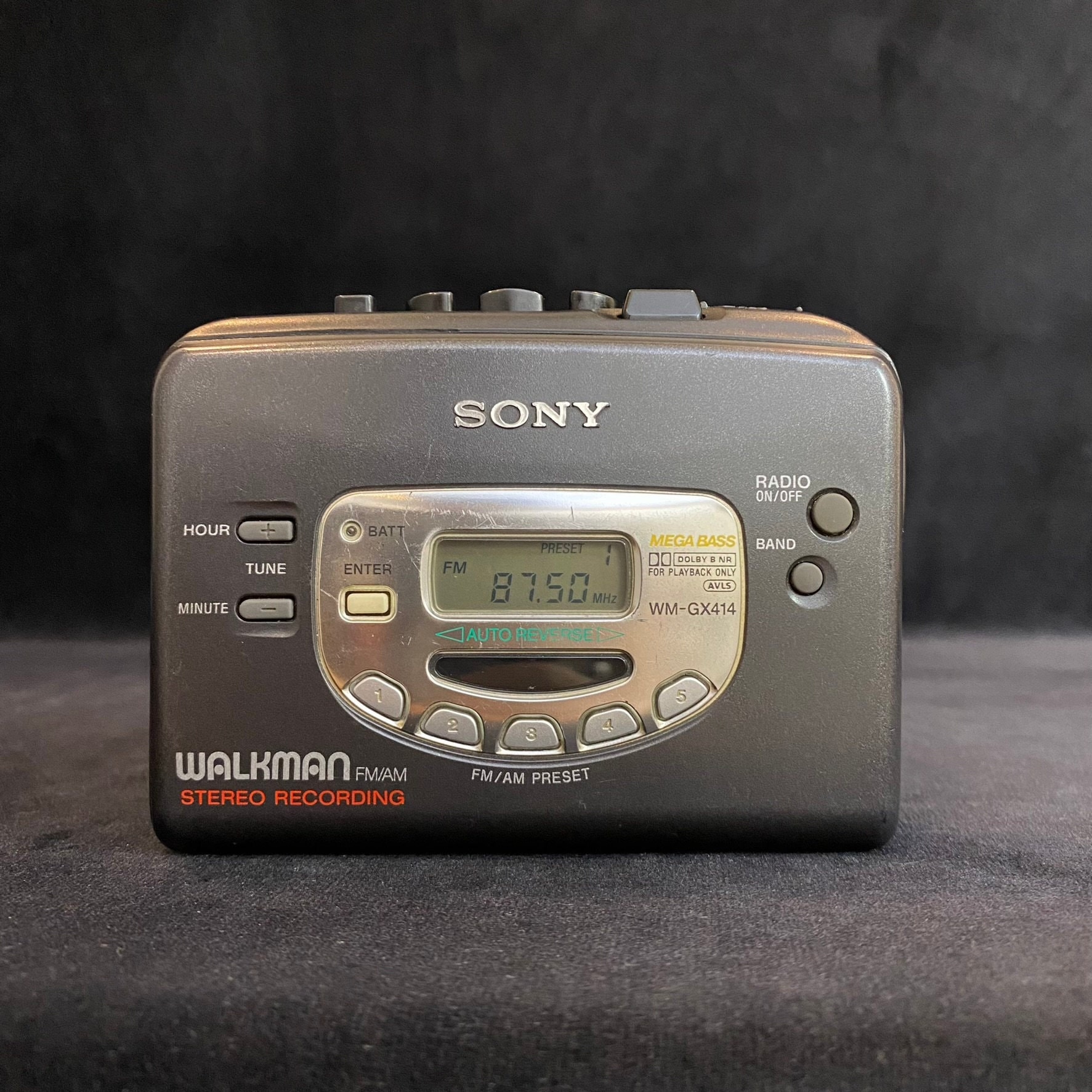 Vintage Sony Walkman Cassette Player, AM/FM Band Radio, Sony