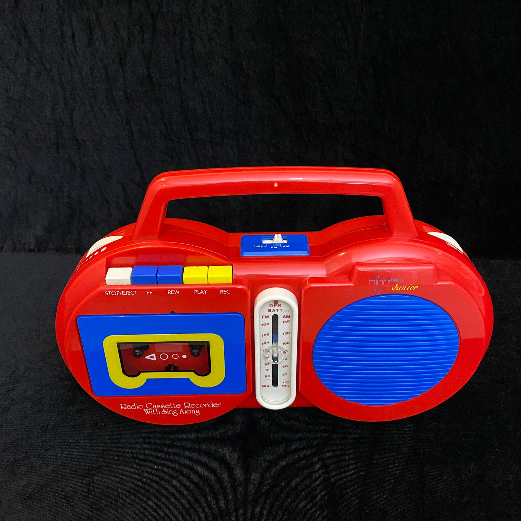 Vintage Music Kids Cassette Player, Vintage Hand Tape Recorder, Pop Art  Colors, Rare and Collectible Model, Fully Working 