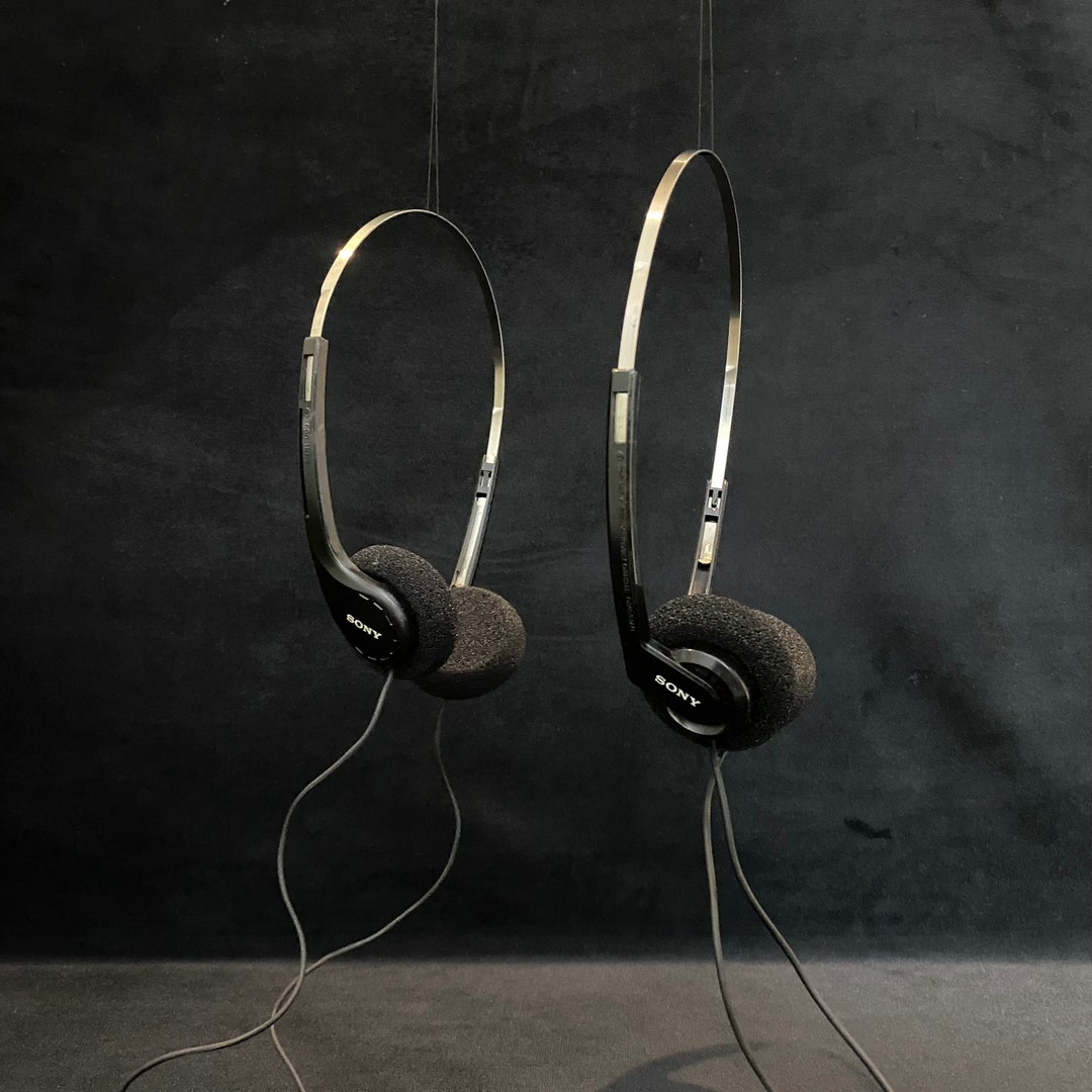 Set of 2 Vintage Sony Walkman Headphones Super Clear Models - Etsy