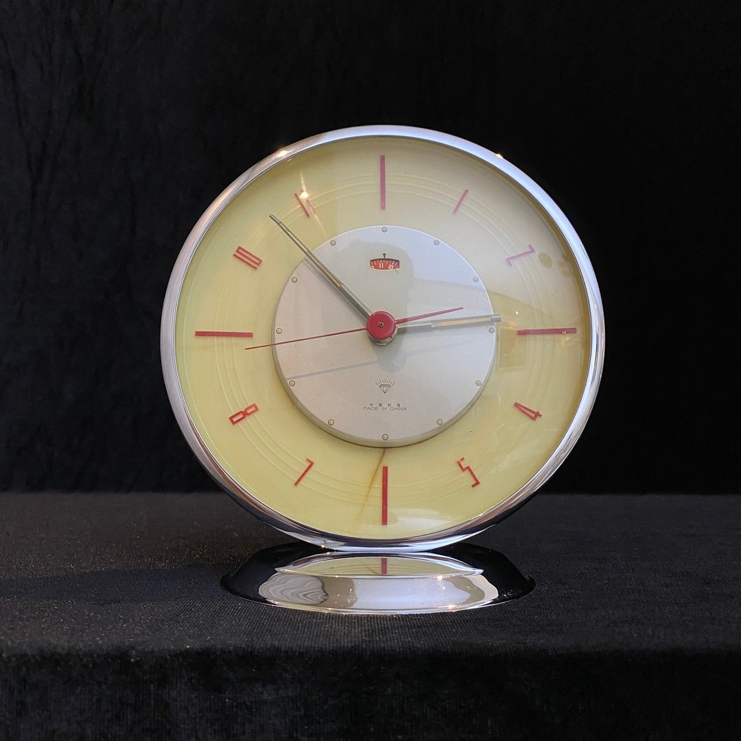 Antique Big Size Table Clock, Big Size Rare Clock, Vintage Table Clock