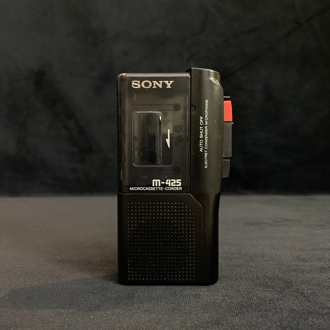 Vintage SONY Recorder Microcassette Record Player Rare and Etsy